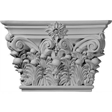 Ekena Millwork 24 1/8"W x 15 7/8"H x 6 3/4"D Acanthus Leaf Capital (Fits Pilasters up to 15 5/8"W x 1 5/8"D) CAP24X15X06AC
